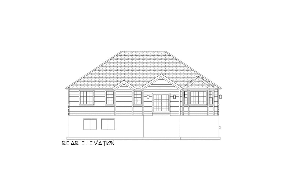 Plan 61482UT: One-Story House Plan with Split Bedroom Layout - 1337 Sq Ft - Image #23 - Ranch, Traditional