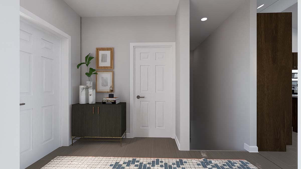 Plan 61482UT: One-Story House Plan with Split Bedroom Layout - 1337 Sq Ft - Image #8 - Ranch, Traditional