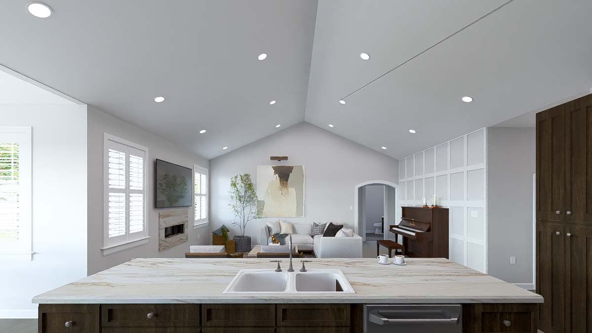 Plan 61482UT: One-Story House Plan with Split Bedroom Layout - 1337 Sq Ft - Image #15 - Ranch, Traditional
