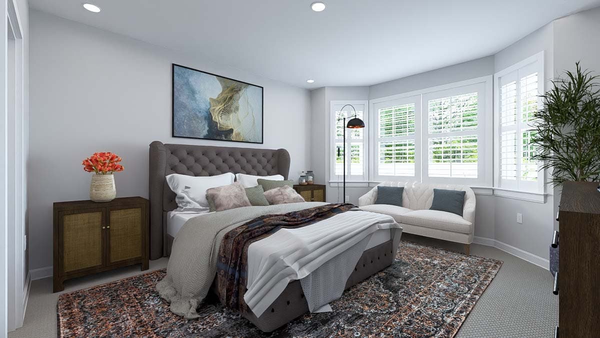 Plan 61482UT: One-Story House Plan with Split Bedroom Layout - 1337 Sq Ft - Image #16 - Ranch, Traditional