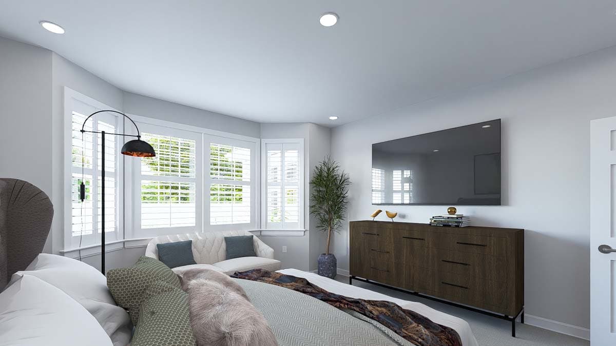 Plan 61482UT: One-Story House Plan with Split Bedroom Layout - 1337 Sq Ft - Image #18 - Ranch, Traditional
