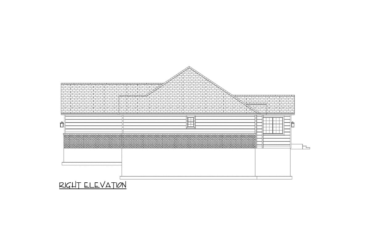 Plan 61482UT: One-Story House Plan with Split Bedroom Layout - 1337 Sq Ft - Image #24 - Ranch, Traditional