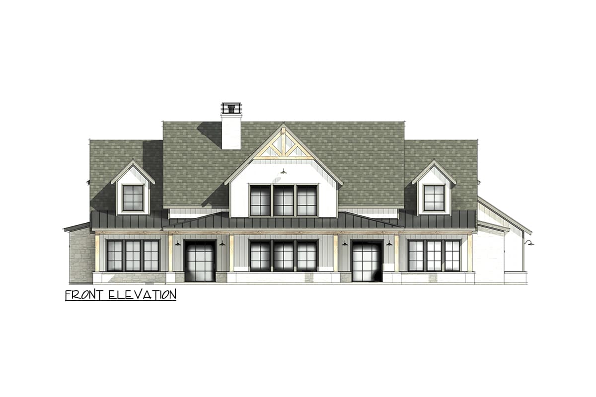 Plan 818103JSS: 4-BedroomModern Farmhouse Plan with Spacious Porches and Game Room - Image #10 - Country, Farmhouse, Modern Farmhouse, New American