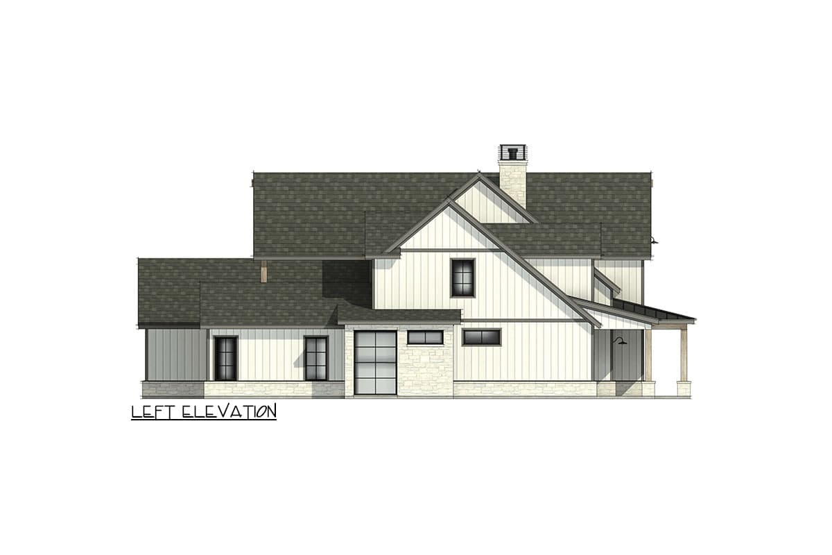 Plan 818103JSS: 4-BedroomModern Farmhouse Plan with Spacious Porches and Game Room - Image #11 - Country, Farmhouse, Modern Farmhouse, New American