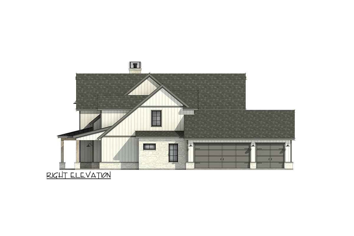 Plan 818103JSS: 4-BedroomModern Farmhouse Plan with Spacious Porches and Game Room - Image #13 - Country, Farmhouse, Modern Farmhouse, New American