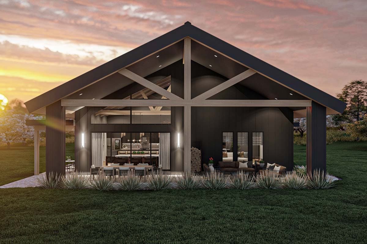 Plan 623313DJ: Barndominium-Style House Plan with Indoor-Outdoor Living - 2722 Sq Ft - Image #6 - Barndominium, Country, Rustic