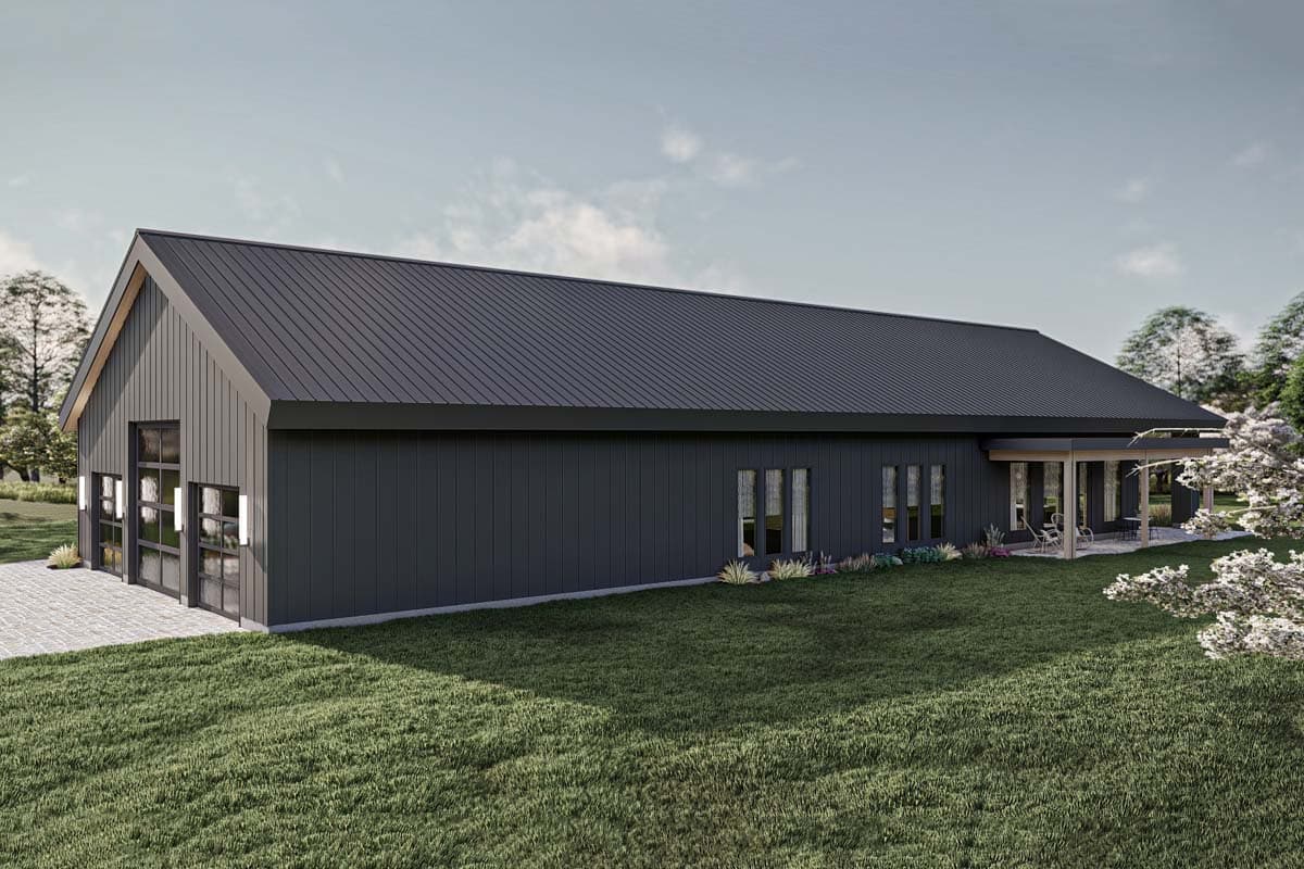Plan 623313DJ: Barndominium-Style House Plan with Indoor-Outdoor Living - 2722 Sq Ft - Image #5 - Barndominium, Country, Rustic