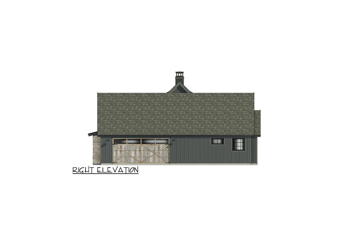 Plan 818104JSS: Modern Hill Country House Plan with 4 Bedrooms and Vaulted Great Room - 2390 Sq Ft - Image #9 - Country, Hill Country, Modern Farmhouse, New American