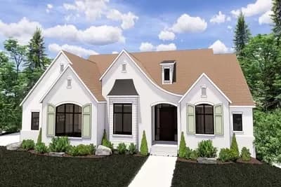 Transitional House Plan with Lower Level Expansion - 3241 Sq Ft
