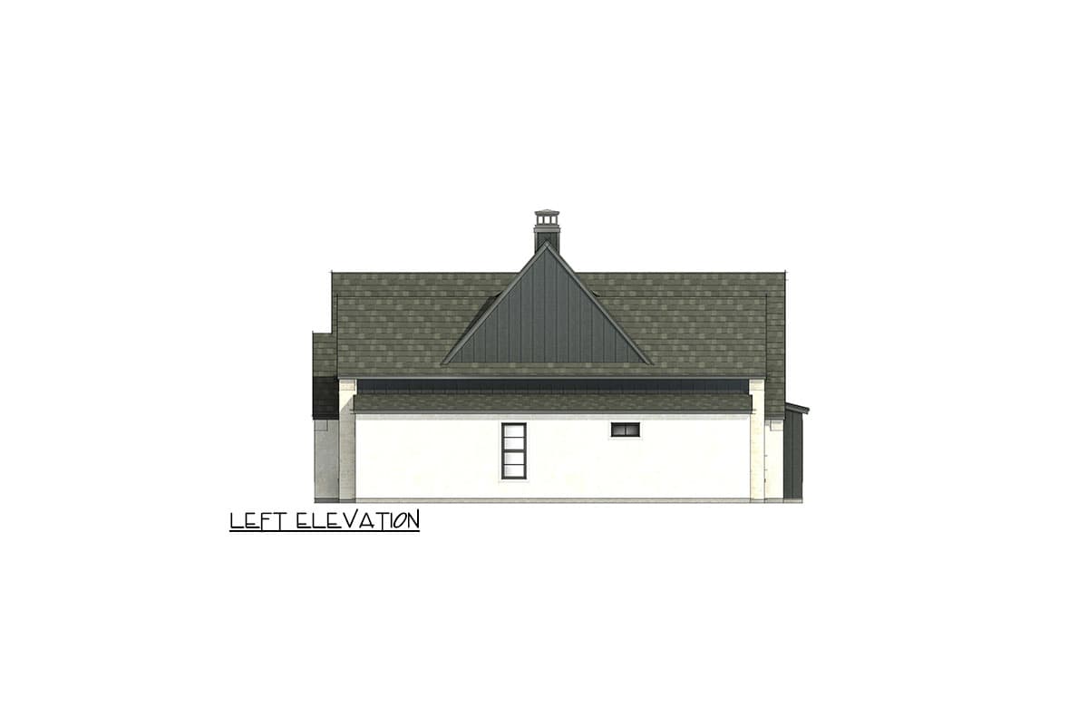 Plan 818105JSS: Split Bedroom New American House Plan with 4 Bedrooms - 2390 Sq Ft - Image #6 - Country, European, Hill Country, New American, Transitional