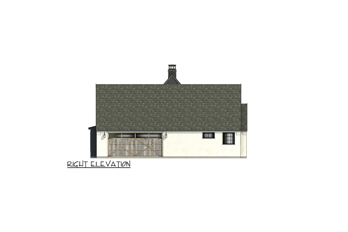 Plan 818105JSS: Split Bedroom New American House Plan with 4 Bedrooms - 2390 Sq Ft - Image #8 - Country, European, Hill Country, New American, Transitional