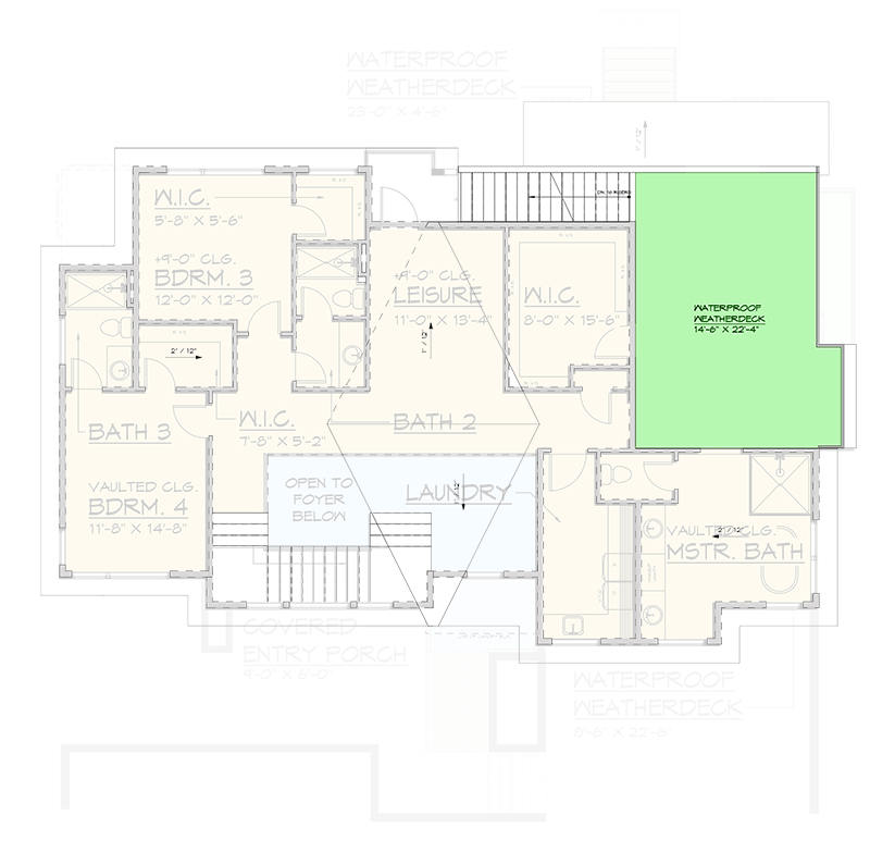 Plan 666246RAF: Modern House Plan with Rooftop Deck for a Front-Sloping Lot - 4972 Sq Ft - Floor Plan - Rooftop Deck - Country, Modern, Northwest