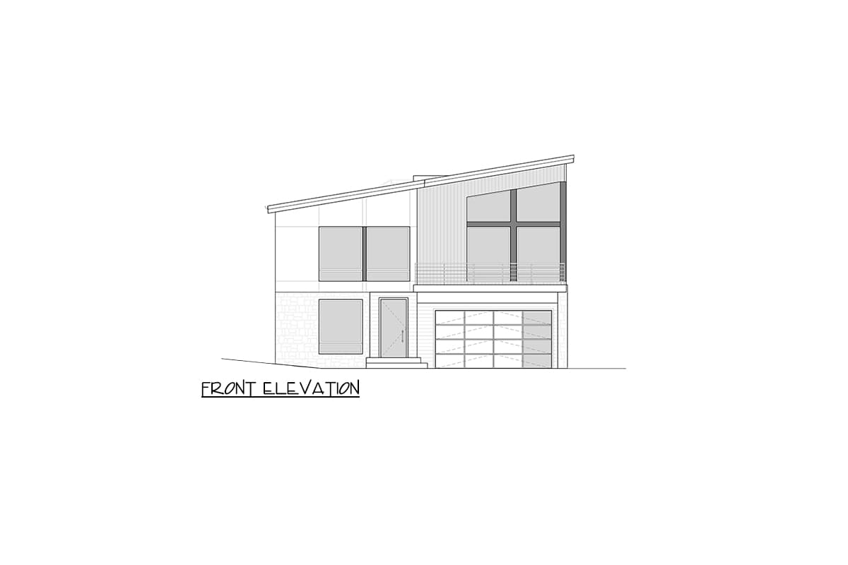 Plan 666248RAF: 2-Story Modern House Plan with Open Concept Upstairs - 3262 Sq Ft - Image #5 - Contemporary, Mid Century Modern, Modern, Northwest