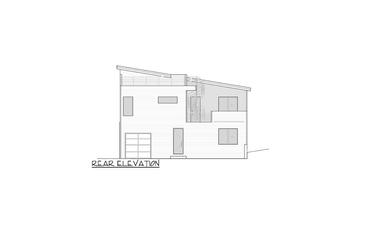 Plan 666248RAF: 2-Story Modern House Plan with Open Concept Upstairs - 3262 Sq Ft - Image #8 - Contemporary, Mid Century Modern, Modern, Northwest
