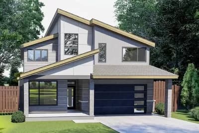 2-Story Modern Home Plan with Flex Room and Upstairs Laundry - 1894 Sq Ft