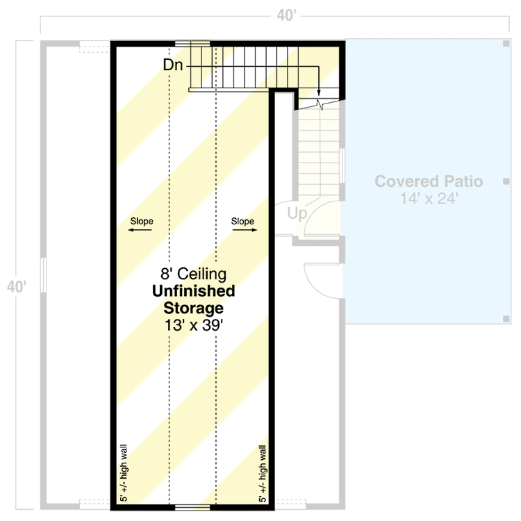 Plan 72403DA: Detached Garage Plan with RV-Friendly Bay and Storage - 937 Sq Ft - Floor Plan - Storage - Traditional