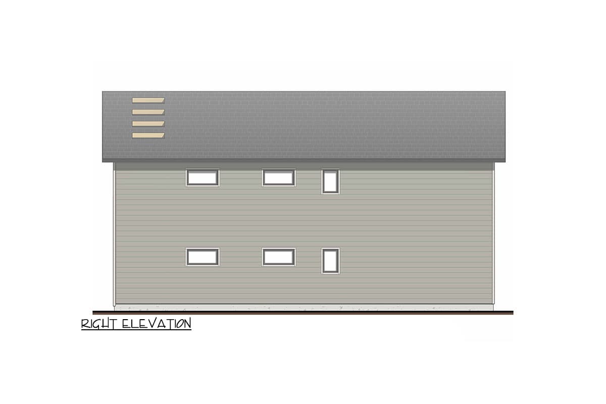 Plan 100318GHR: Scandinavian-Inspired Duplex House Plan with Full-Floor Units - 800 Sq Ft - Image #4 - Contemporary, Scandinavian