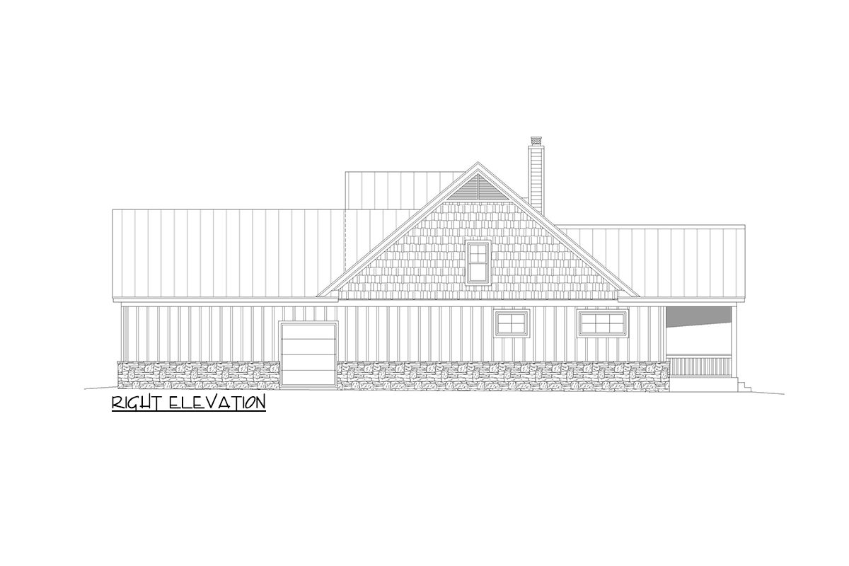 Plan 680236VR: Craftsman House Plan with Vaulted Interior and a Home Office - 2300 Sq Ft - Image #9 - Country, Craftsman, Traditional