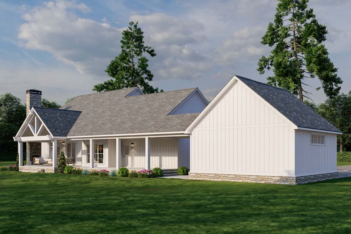 Plan 70870MK: Modern Farmhouse with Flex Room and Abundant Outdoor Space - 2200 Sq Ft - Image #13 - Country, Craftsman, Farmhouse, Modern Farmhouse