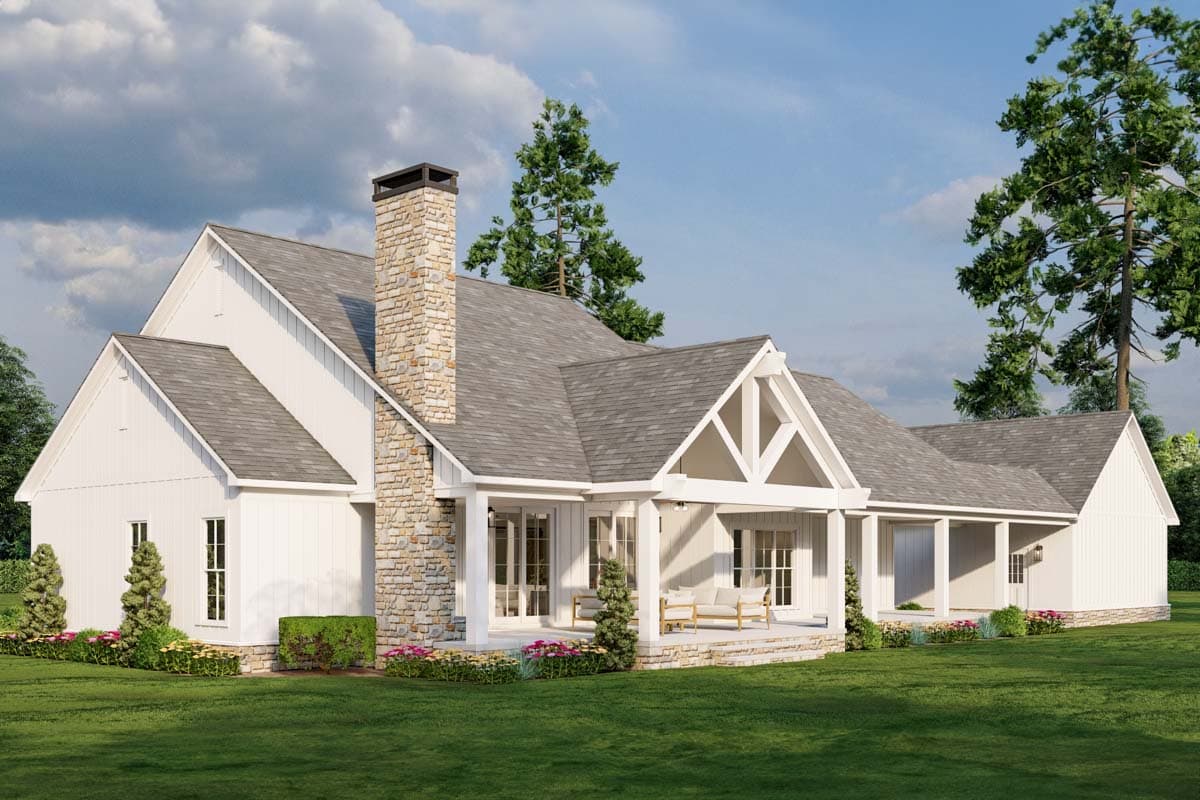Plan 70870MK: Modern Farmhouse with Flex Room and Abundant Outdoor Space - 2200 Sq Ft - Image #14 - Country, Craftsman, Farmhouse, Modern Farmhouse
