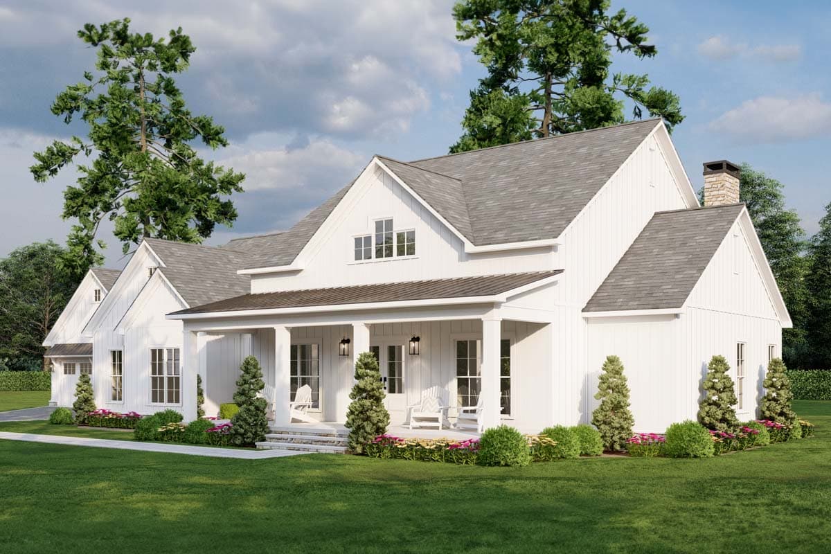 Plan 70870MK: Modern Farmhouse with Flex Room and Abundant Outdoor Space - 2200 Sq Ft - Image #16 - Country, Craftsman, Farmhouse, Modern Farmhouse