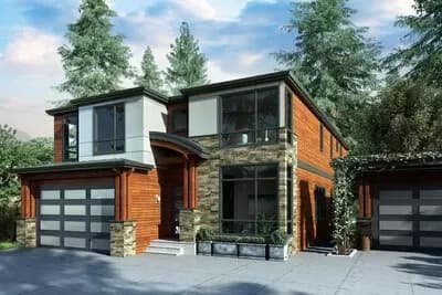 Modern House Plan Under 4000 Square Feet with Flex Room - Architectural Designs