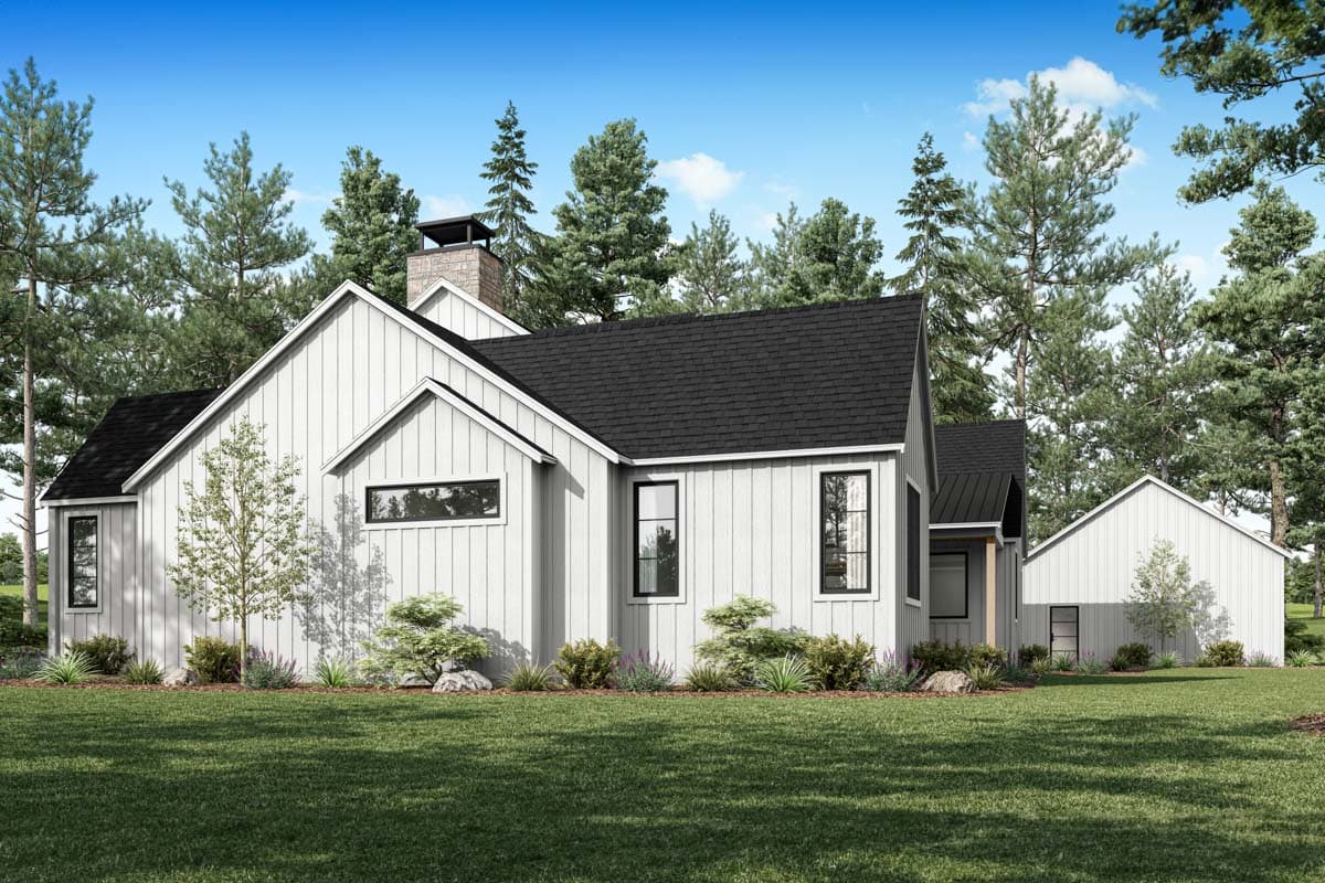 Plan 280194JWD: 2-Story Modern Farmhouse with Clerestory Windows - 3524 Sq Ft - Image #6 - Modern Farmhouse, New American, Northwest, Transitional