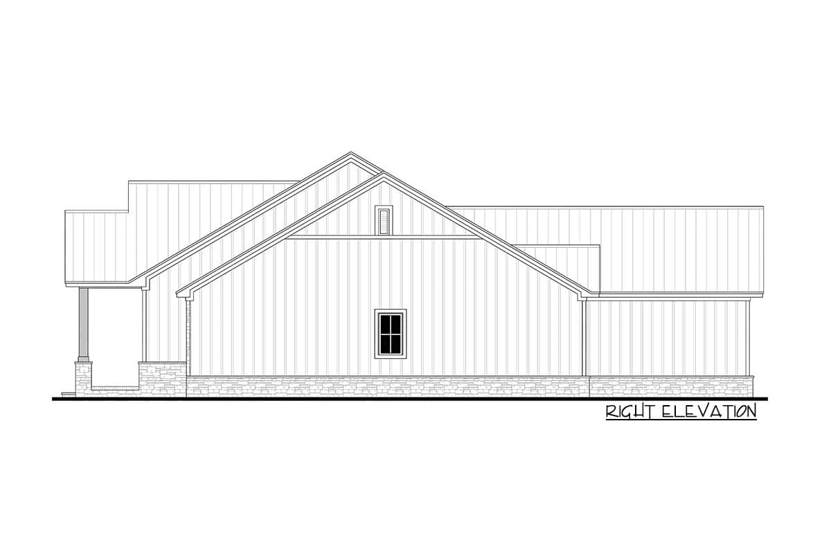 Plan 51954HZ: 3-Bed Craftsman Cottage House Plan with Home Office - 2065 Sq Ft - Image #6 - Cottage, Country, Craftsman, Modern Farmhouse, New American, Rustic