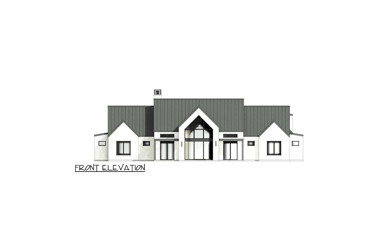 Plan 818106JSS: Scandinavian-Style Modern Farmhouse Plan with Clerestory Windows - 3641 Sq Ft - Image #9 - Contemporary, Farmhouse, Modern Farmhouse, New American, Scandinavian, Transitional