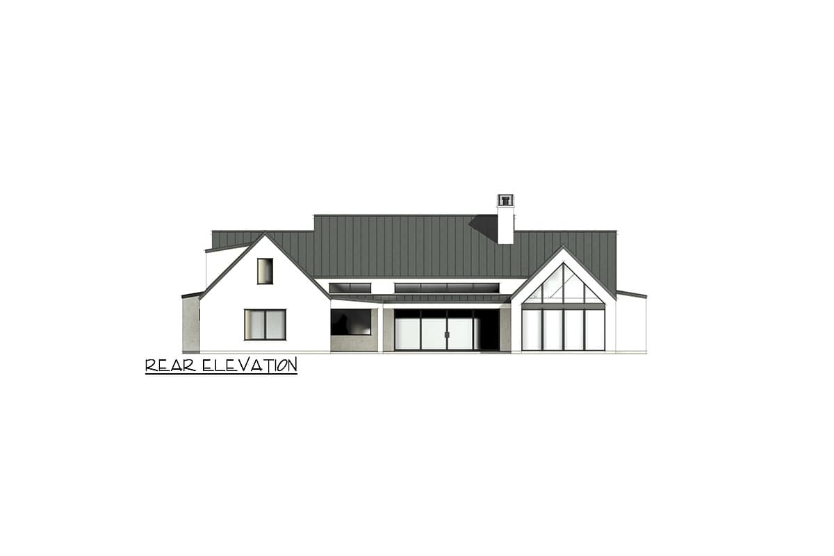 Plan 818106JSS: Scandinavian-Style Modern Farmhouse Plan with Clerestory Windows - 3641 Sq Ft - Image #11 - Contemporary, Farmhouse, Modern Farmhouse, New American, Scandinavian, Transitional