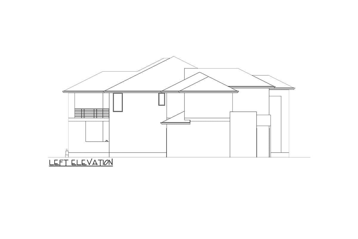 Plan 666255RAF: Modern House Plan with Upstairs Home Office - 4932 Sq Ft - Image #6 - Contemporary, Mid Century Modern, Modern