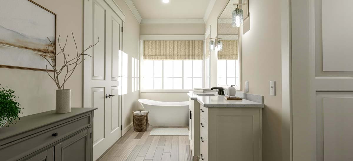 Plan 62162V: 3 Bed Farmhouse with Front and Rear Porches - 1834 Sq Ft - Image #7 - Country, Craftsman, Farmhouse, Traditional