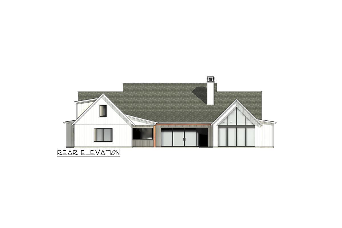 Plan 818107JSS: Balanced Farmhouse Plan with Vaulted Entry Porch - 3641 Sq Ft - Image #10 - Country, Farmhouse, Traditional