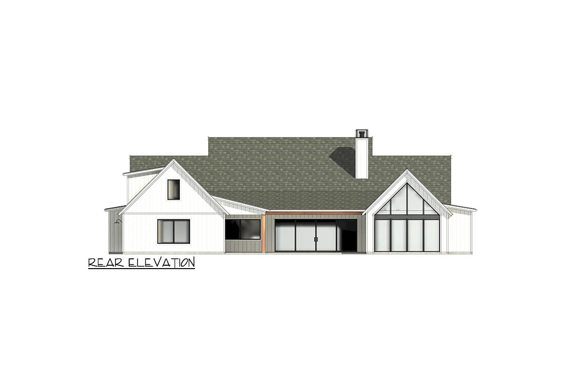 Plan 818108JSS: 4 Bed Modern Farmhouse with 2-Story Great Room and 3-Car Garage - 3641 Sq Ft - Image #9 - Country, Farmhouse, Modern Farmhouse