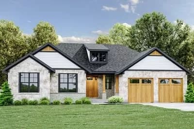3-Bed One-Story Craftsman House Plan with Open Floor Plan - 1716 Sq Ft