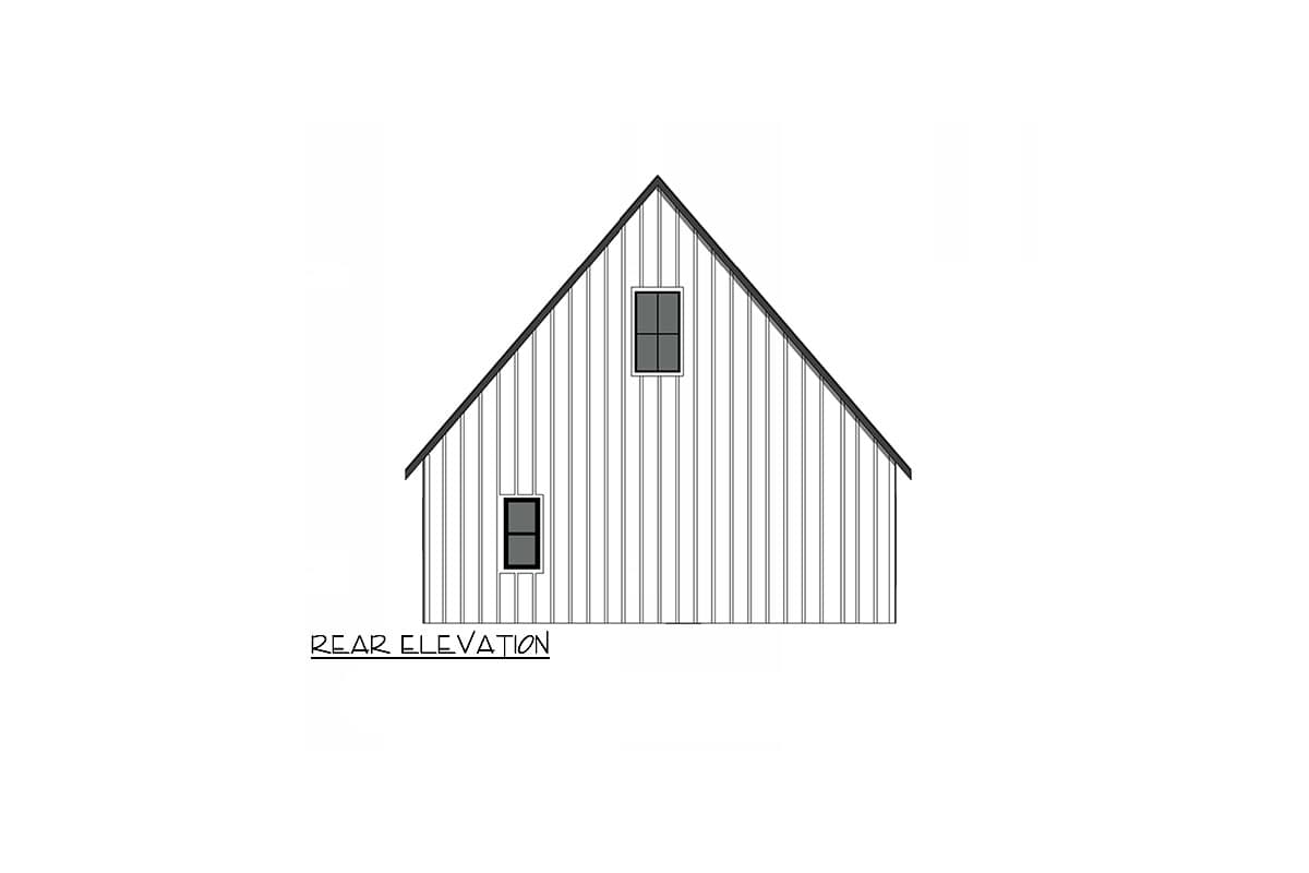 Plan 420124WNT: 1 or 2-Bed Modern Farmhouse ADU Cottage with Loft and Open Living Space - Image #9 - Cottage, Country, Farmhouse, Modern Farmhouse, Traditional