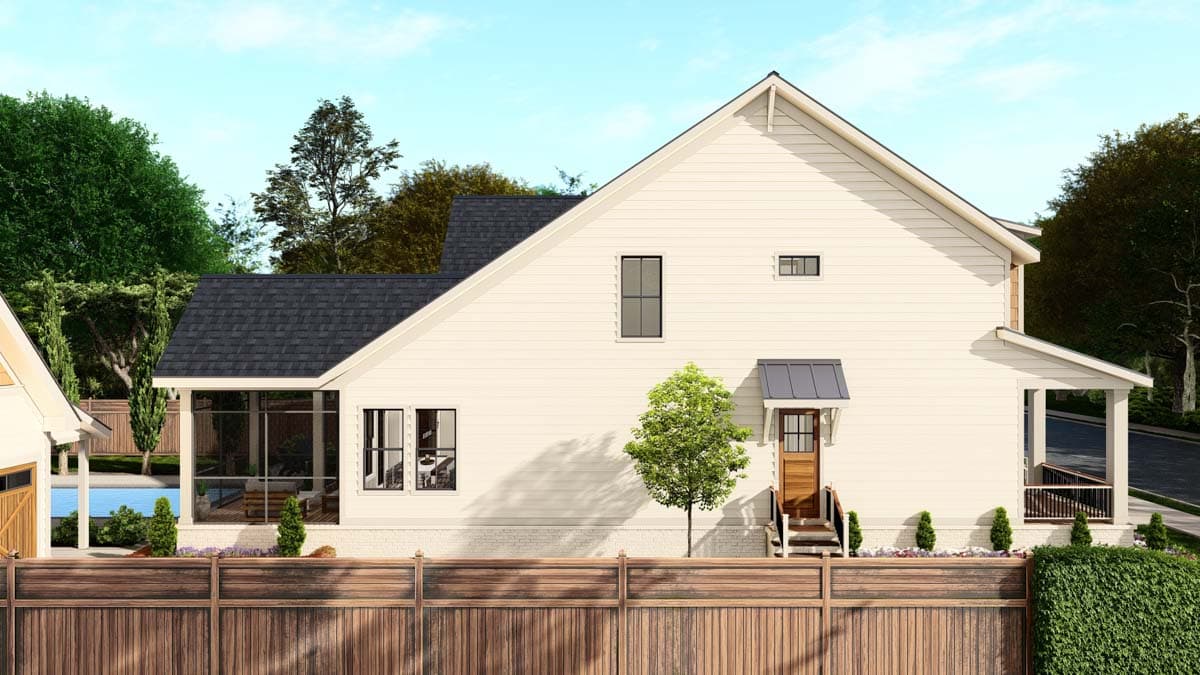 Plan 25435TF: Coastal Cottage with Study and Two-Story Living Room - 2872 Sq Ft - Image #5 - Coastal, Cottage