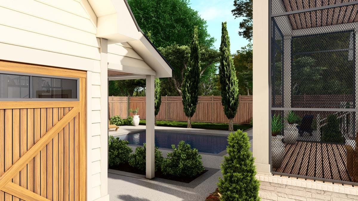 Plan 25435TF: Coastal Cottage with Study and Two-Story Living Room - 2872 Sq Ft - Image #14 - Coastal, Cottage