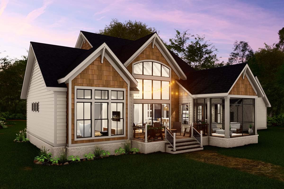 Plan 25435TF: Coastal Cottage with Study and Two-Story Living Room - 2872 Sq Ft - Image #17 - Coastal, Cottage