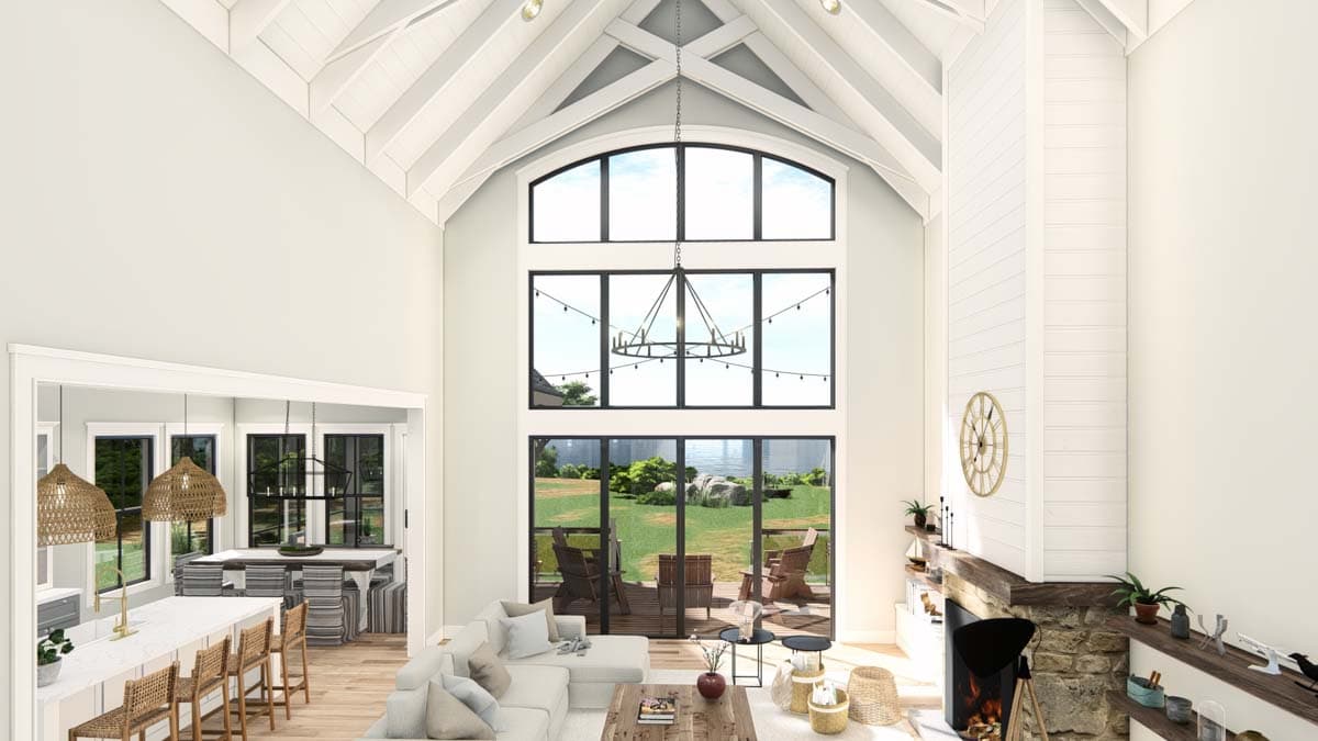 Plan 25435TF: Coastal Cottage with Study and Two-Story Living Room - 2872 Sq Ft - Image #22 - Coastal, Cottage