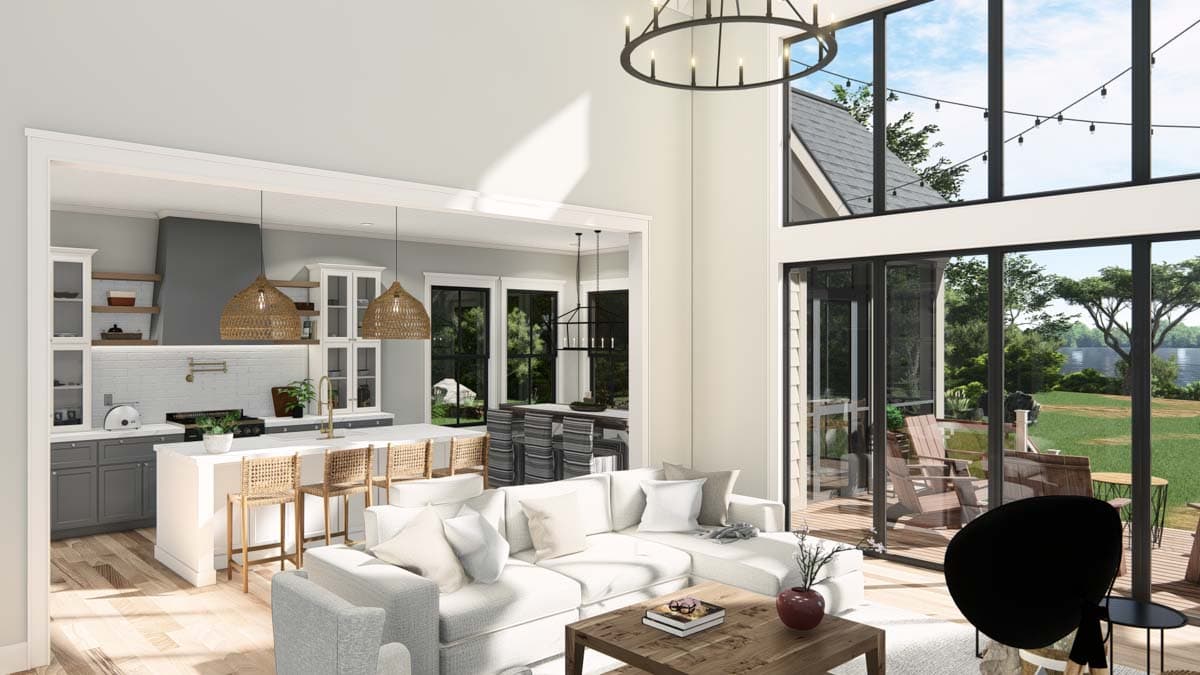 Plan 25435TF: Coastal Cottage with Study and Two-Story Living Room - 2872 Sq Ft - Image #23 - Coastal, Cottage