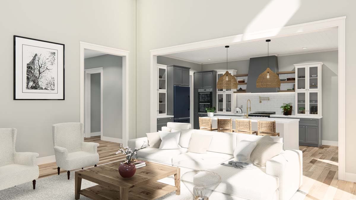 Plan 25435TF: Coastal Cottage with Study and Two-Story Living Room - 2872 Sq Ft - Image #25 - Coastal, Cottage