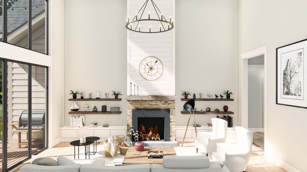 Plan 25435TF: Coastal Cottage with Study and Two-Story Living Room - 2872 Sq Ft - Image #27 - Coastal, Cottage