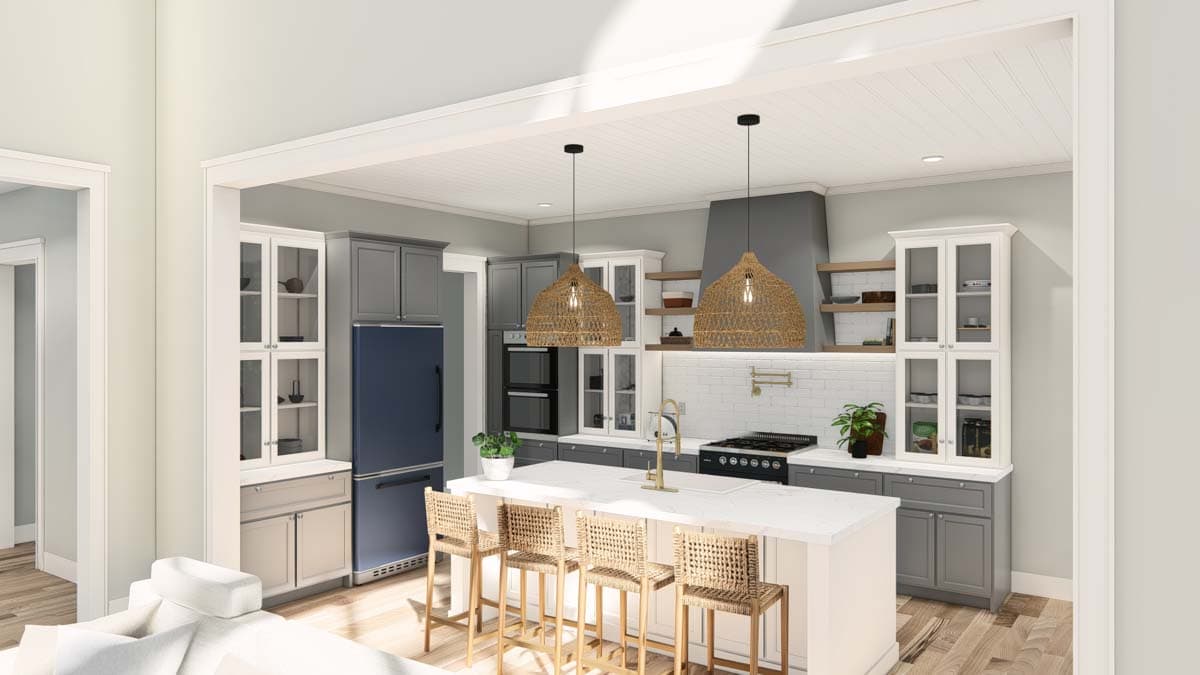 Plan 25435TF: Coastal Cottage with Study and Two-Story Living Room - 2872 Sq Ft - Image #28 - Coastal, Cottage