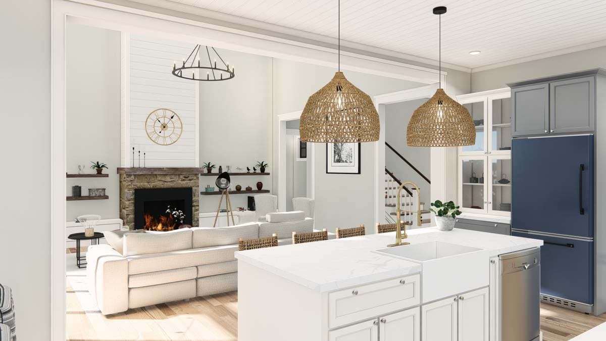 Plan 25435TF: Coastal Cottage with Study and Two-Story Living Room - 2872 Sq Ft - Image #31 - Coastal, Cottage