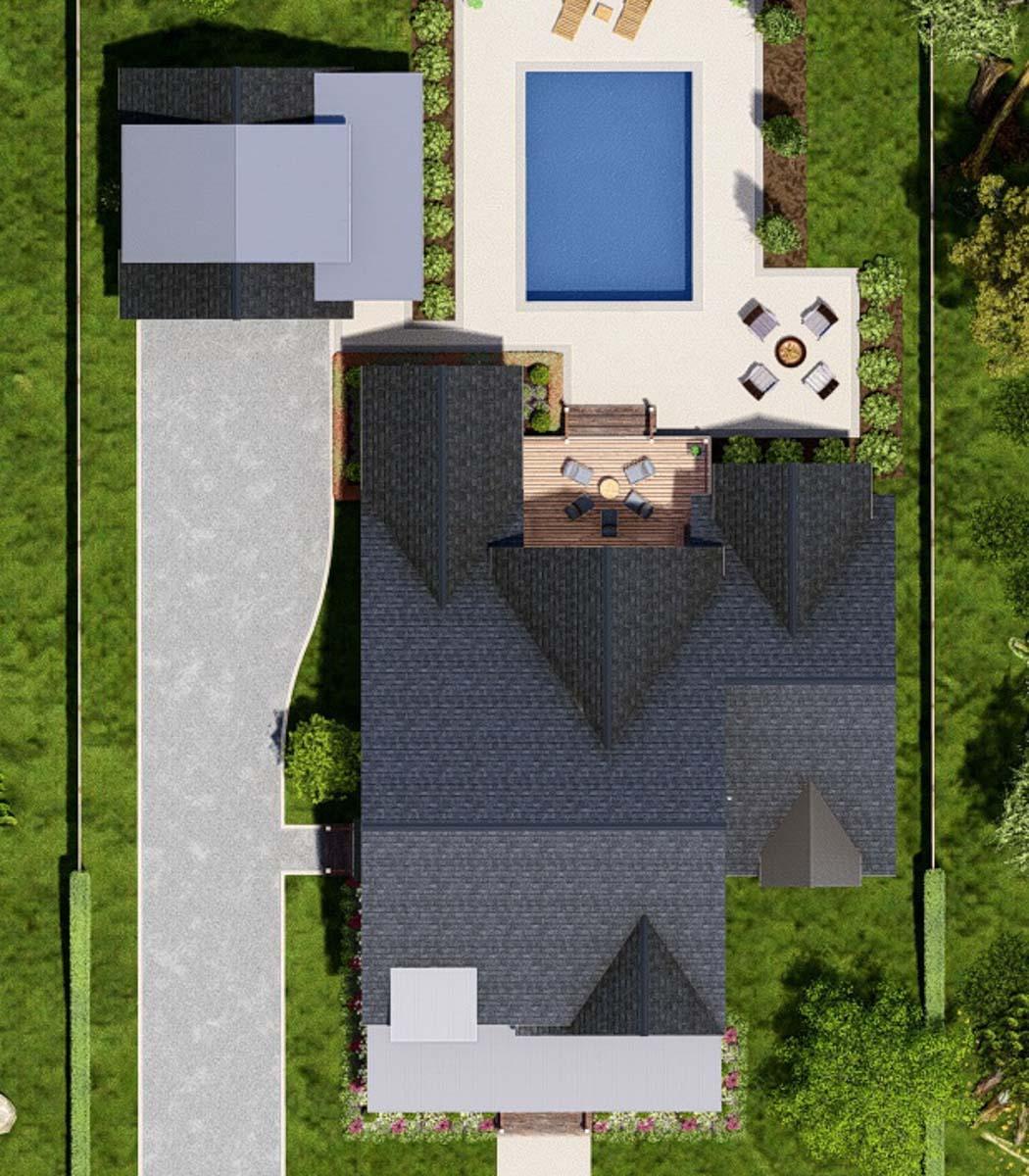 Plan 25435TF: Coastal Cottage with Study and Two-Story Living Room - 2872 Sq Ft - Image #32 - Coastal, Cottage