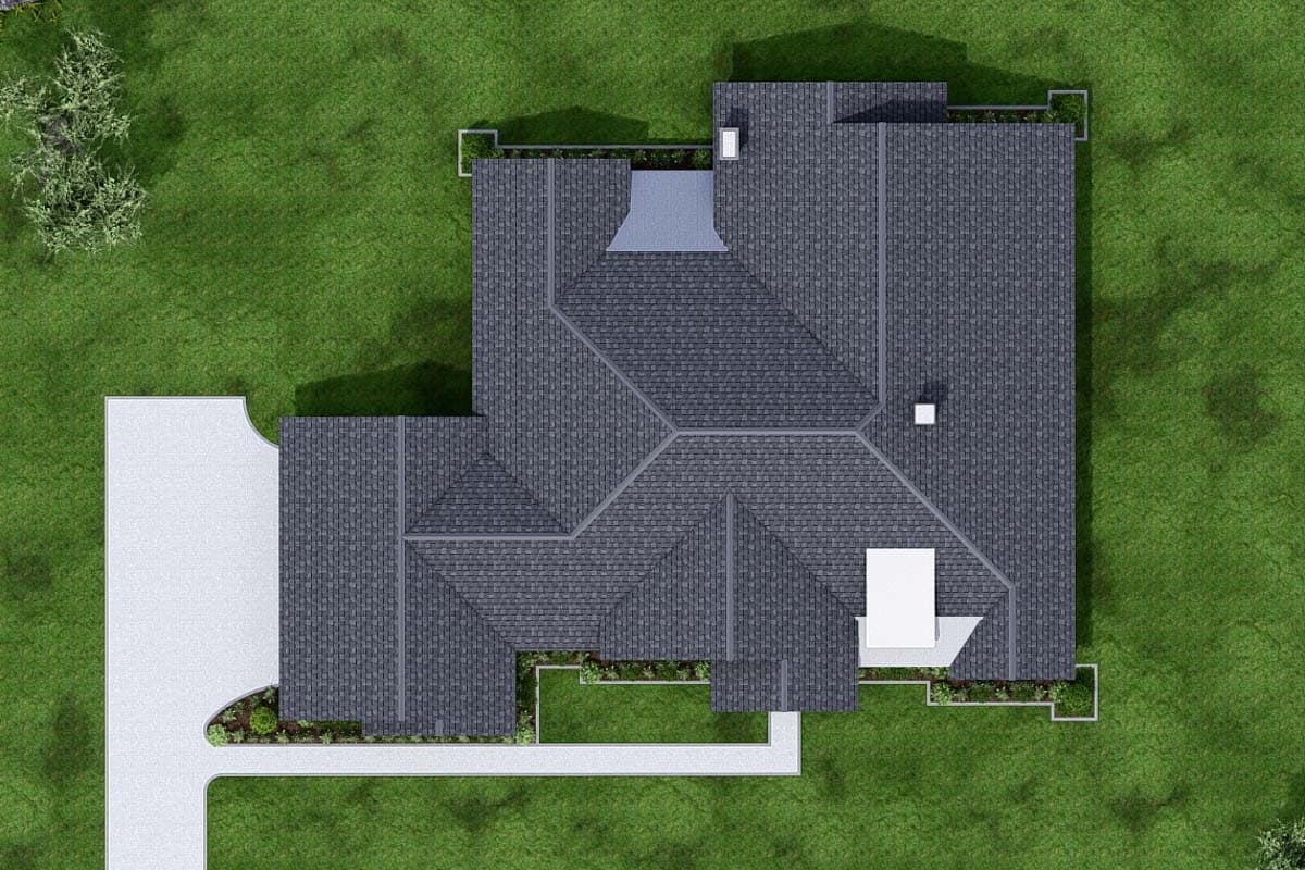 Plan 25436TF: Contemporary Craftsman with 4 Beds and Large Outdoor Living Room - 4105 Sq Ft - Image #15 - Contemporary, Craftsman, New American