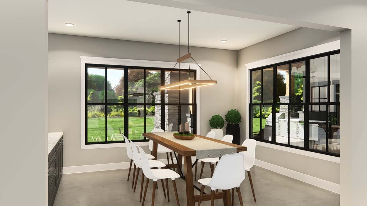 Plan 25436TF: Contemporary Craftsman with 4 Beds and Large Outdoor Living Room - 4105 Sq Ft - Image #25 - Contemporary, Craftsman, New American