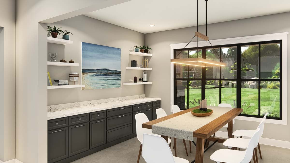 Plan 25436TF: Contemporary Craftsman with 4 Beds and Large Outdoor Living Room - 4105 Sq Ft - Image #26 - Contemporary, Craftsman, New American