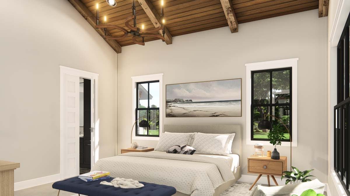 Plan 25436TF: Contemporary Craftsman with 4 Beds and Large Outdoor Living Room - 4105 Sq Ft - Image #29 - Contemporary, Craftsman, New American